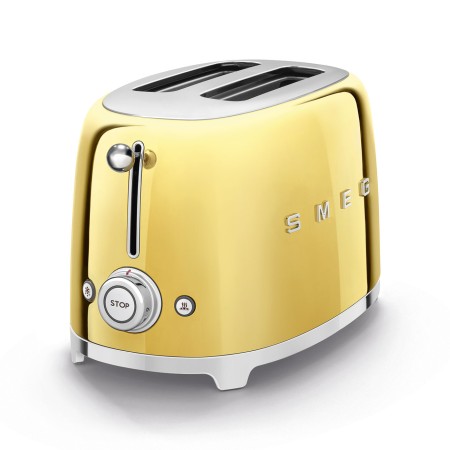 Тостер на 2 скибочки Smeg Retro Style Gold (TSF01GOEU)
