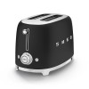 Тостер на 2 скибочки Smeg Retro Style Matte Black (TSF01BLMEU)