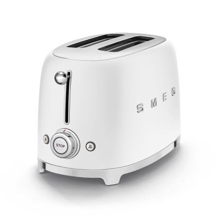Тостер на 2 скибочки Smeg Retro Style Matte White (TSF01WHMEU)