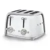 Тостер на 4 скибочки (4х4) Smeg Retro Style Chrome (TSF03SSEU)