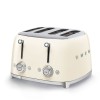 Тостер на 4 скибочки (4х4) Smeg Retro Style Creamy (TSF03CREU)  у Чернівцях