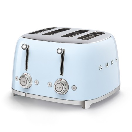 Тостер на 4 скибочки (4х4) Smeg Retro Style Pastel Blue (TSF03PBEU)
