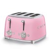 Тостер на 4 скибочки (4х4) Smeg Retro Style Pink (TSF03PKEU)  у Чернівцях