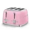 Тостер на 4 скибочки (4х4) Smeg Retro Style Pink (TSF03PKEU)