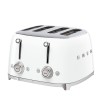 Тостер на 4 скибочки (4х4) Smeg Retro Style White (TSF03WHEU)  у Чернівцях