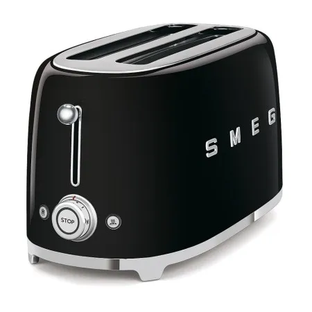 Тостер на 4 скибочки (2х4) Smeg Retro Style Black (TSF02BLEU)