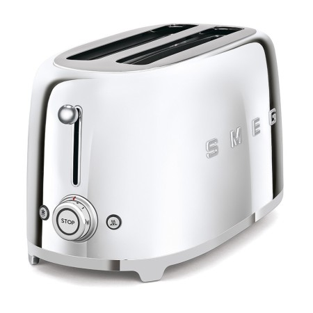 Тостер на 4 скибочки (2х4) Smeg Retro Style Chrome (TSF02SSEU)