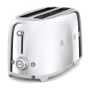 Тостер на 4 скибочки (2х4) Smeg Retro Style Chrome (TSF02SSEU)