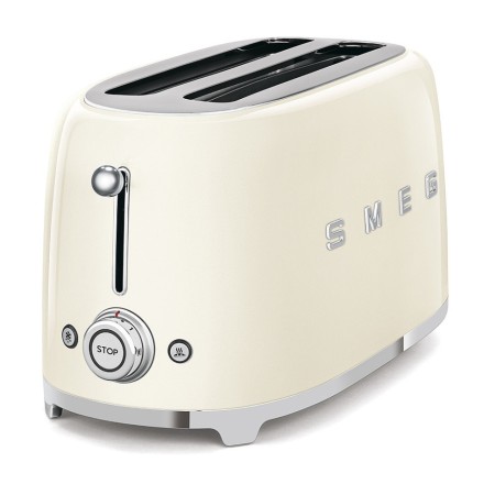 Тостер на 4 скибочки (2х4) Smeg Retro Style Creamy (TSF02CREU)