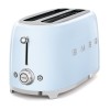 Тостер на 4 скибочки (2х4) Smeg Retro Style Pastel Blue (TSF02PBEU)