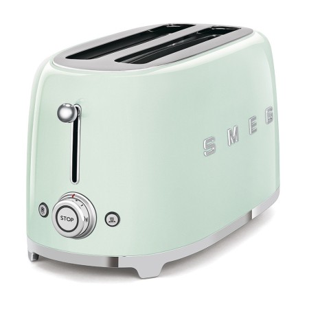 Тостер на 4 скибочки (2х4) Smeg Retro Style Pastel Green (TSF02PGEU)