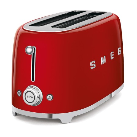 Тостер на 4 скибочки (2х4) Smeg Retro Style Red (TSF02RDEU)
