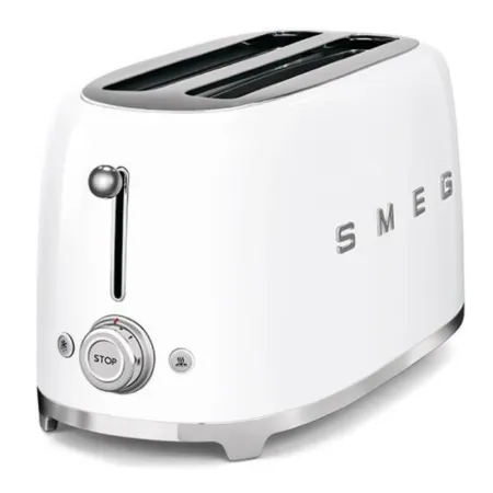 Тостер на 4 скибочки (2х4) Smeg Retro Style White (TSF02WHEU)