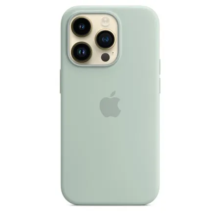 Apple Silicone case для iPhone 14 Pro with MagSafe (Succulent)