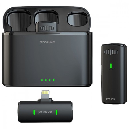 Бездротовий петличний мікрофон Proove Demo Lightning (Black)
