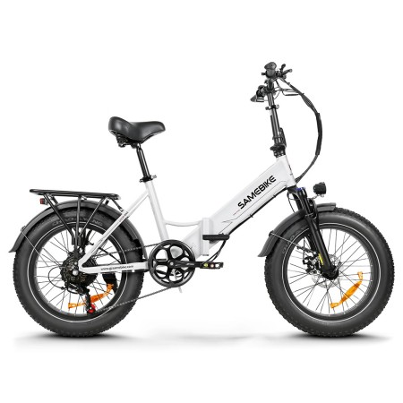 Електровелосипед Samebike LOTDM200-II (750 Вт, 13 А*год, 48 В), колеса 20'', з ручкою газу, білий