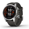 Смартгодинник Garmin Fenix 7S Pro Solar Silver with Graphite Band (010-02776-01) у Рівному