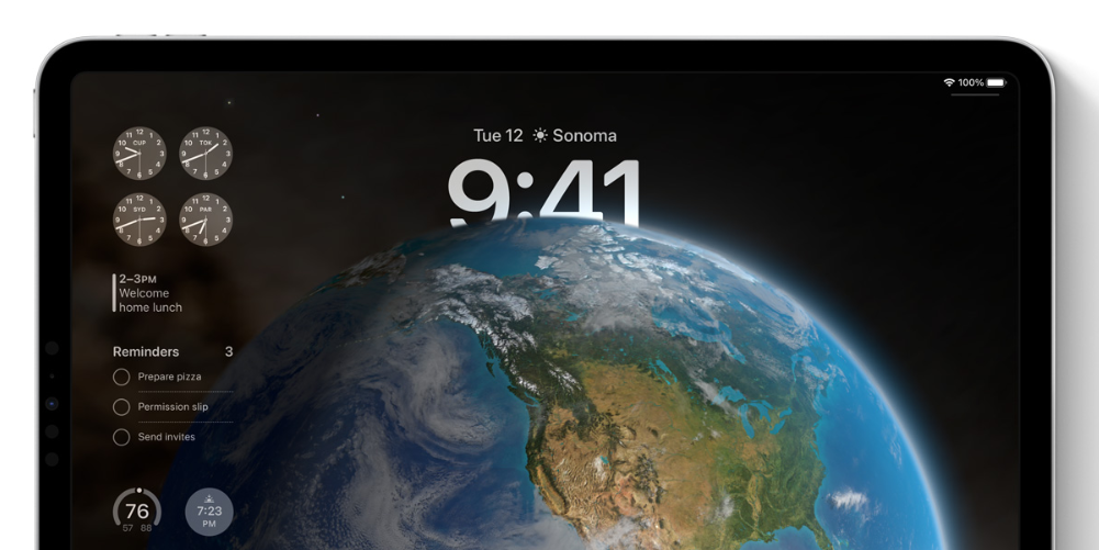 iPad screen