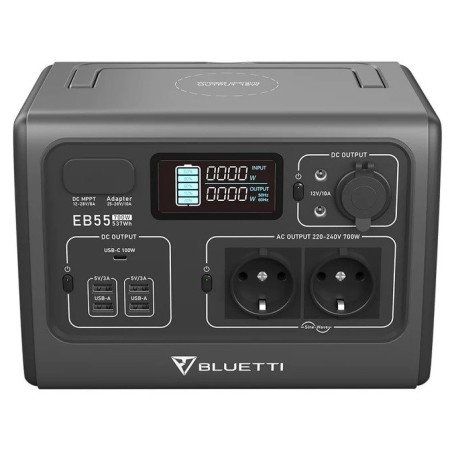 Зарядна станція Bluetti 700W EB55 (Чорний)